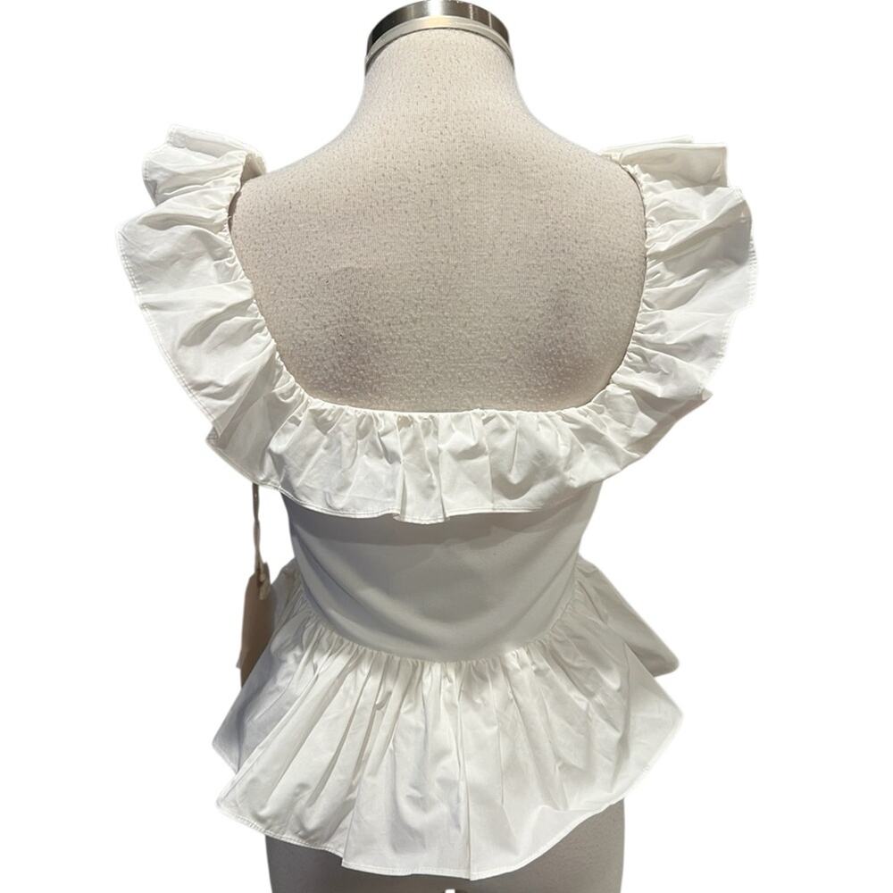 Sunday In Brooklyn Ruffle Cropped Top - Picture 4 of 5
